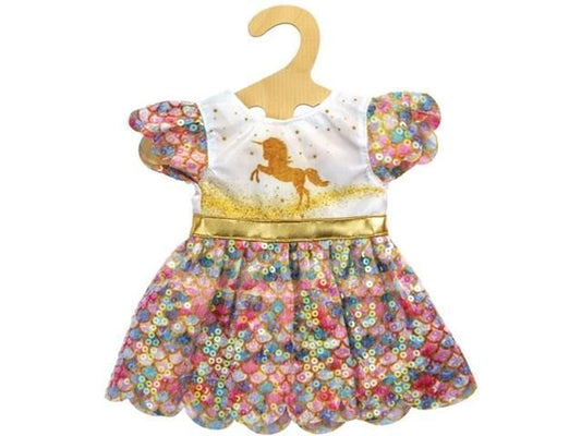 Kleid Einhorn Goldy Gr. 35-45 cm