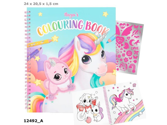 Ylvi Malbuch mit Einhorn Pailletten