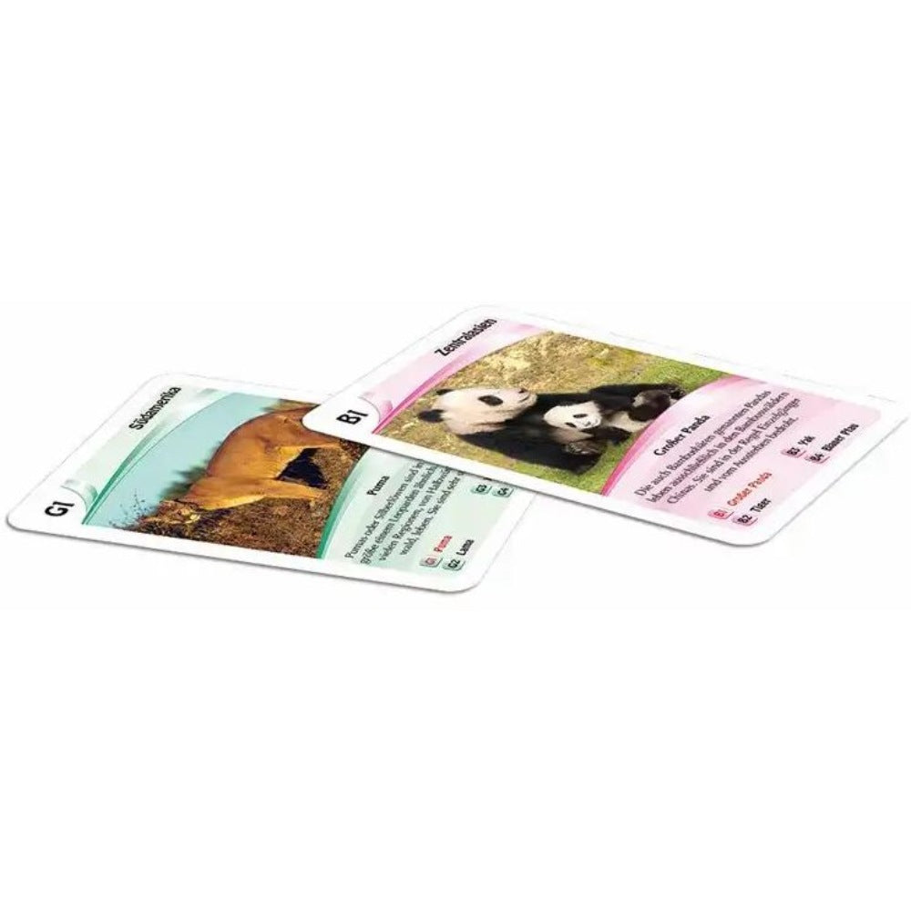 Kartenspiel Quartett Wilde Tiere