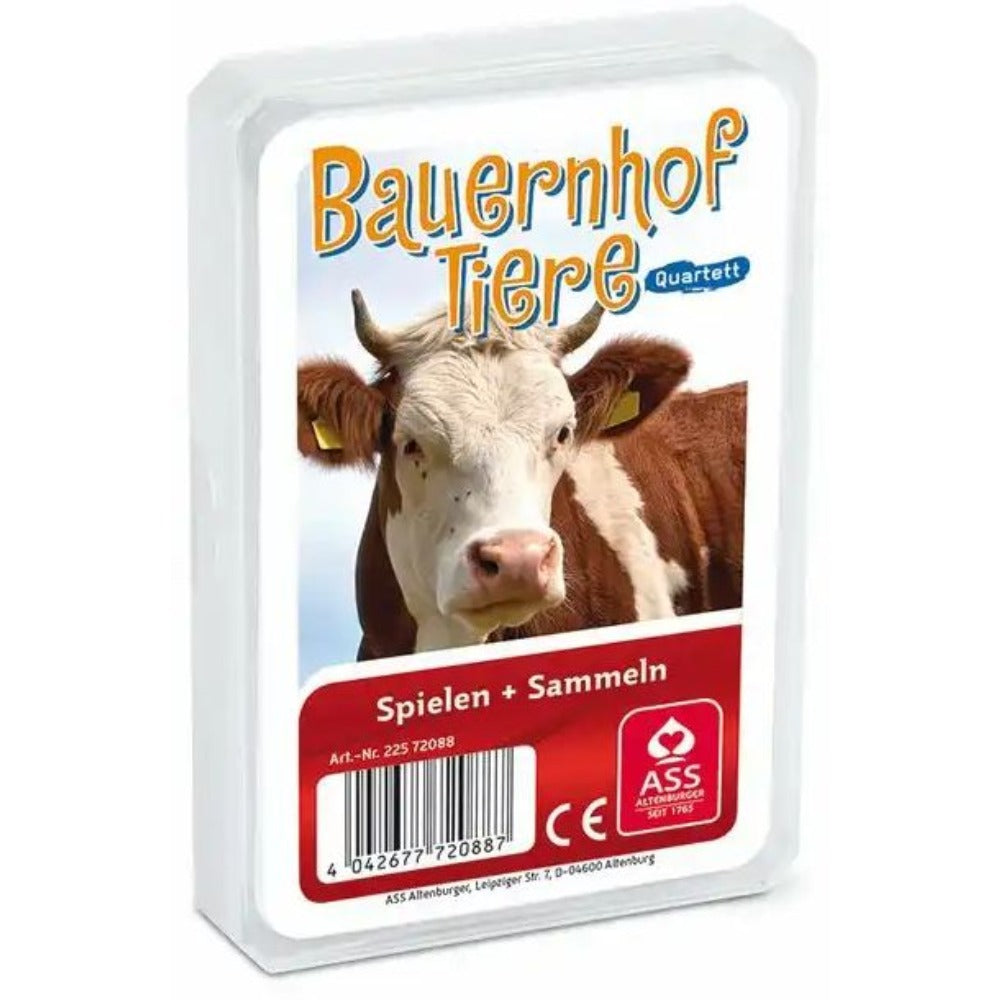 Kartenspiel Quartett Bauernhoftiere