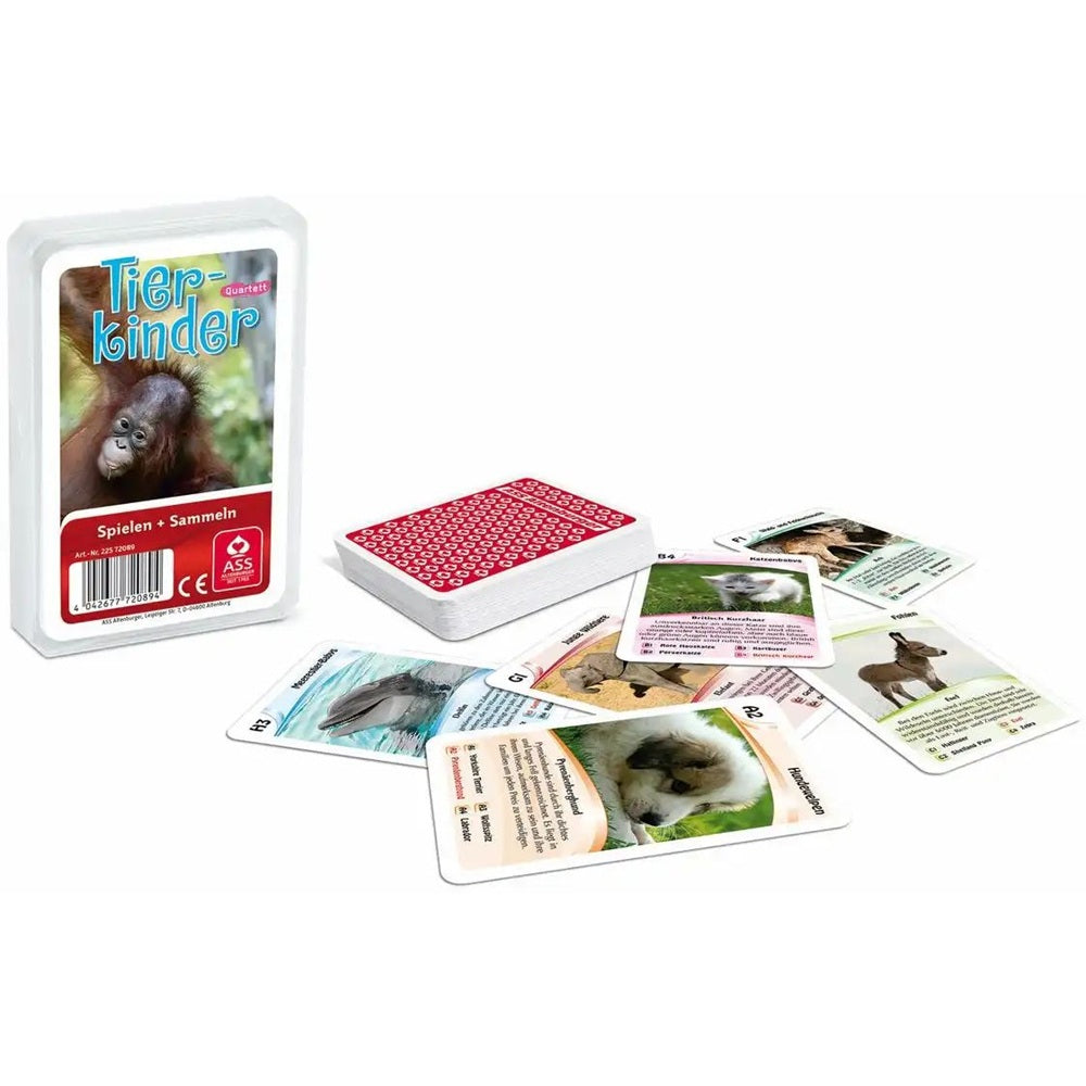 Kartenspiel Quartett Tierkinder