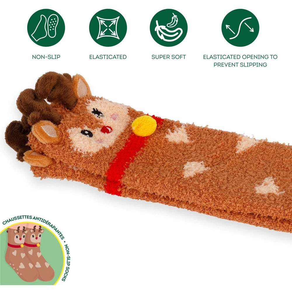 Legami Rutschfeste Socken Reindeer Größe: 35-42