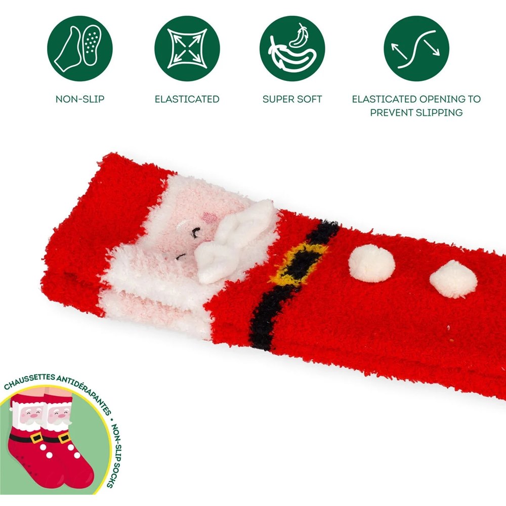Legami Rutschfeste Socken Santa Claus Größe: 35-42