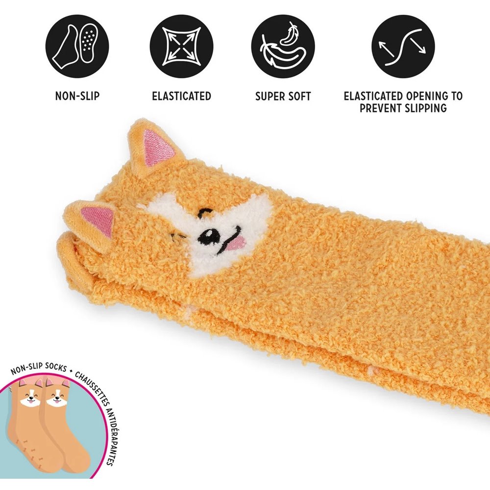 Legami Rutschfeste Socken Corgi Größe: 35-42