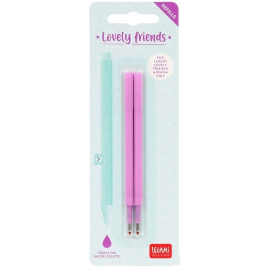 Legami Gelstift Lovely Friends Refill Set Violett