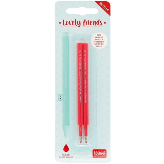 Legami Gelstift Lovely Friends Refill Set Rot
