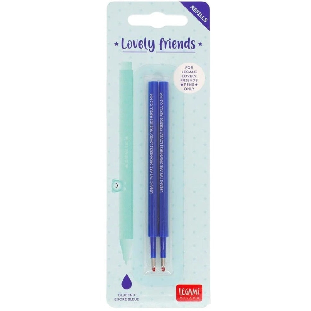 Legami Gelstift Lovely Friends Refill Set Blau