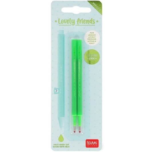 Legami Gelstift Lovely Friends Refill Set Neon Grün