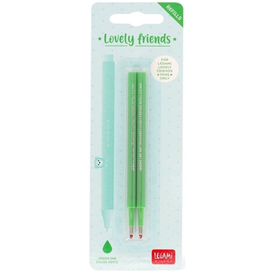 Legami Gelstift Lovely Friends Refill Set Grün