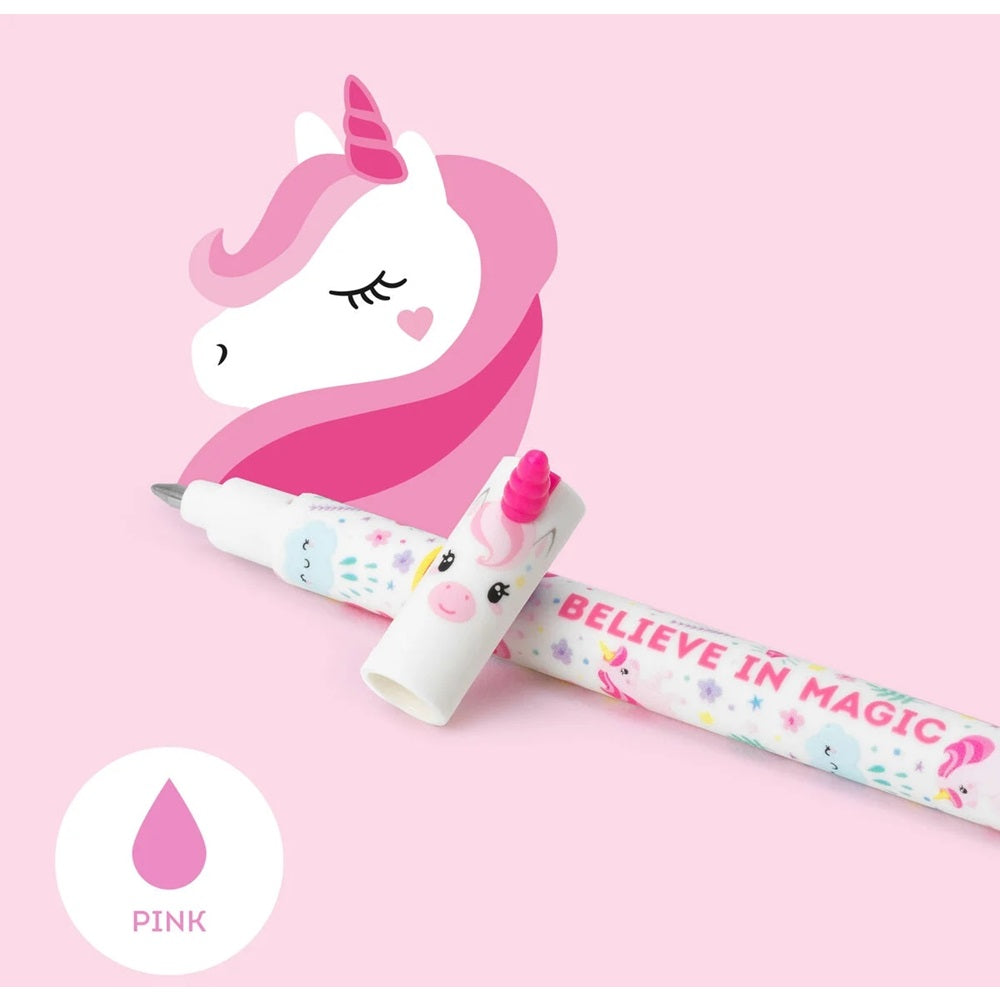 Legami Löschbarer Gelstift Unicorn Einhorn - Pink Ink