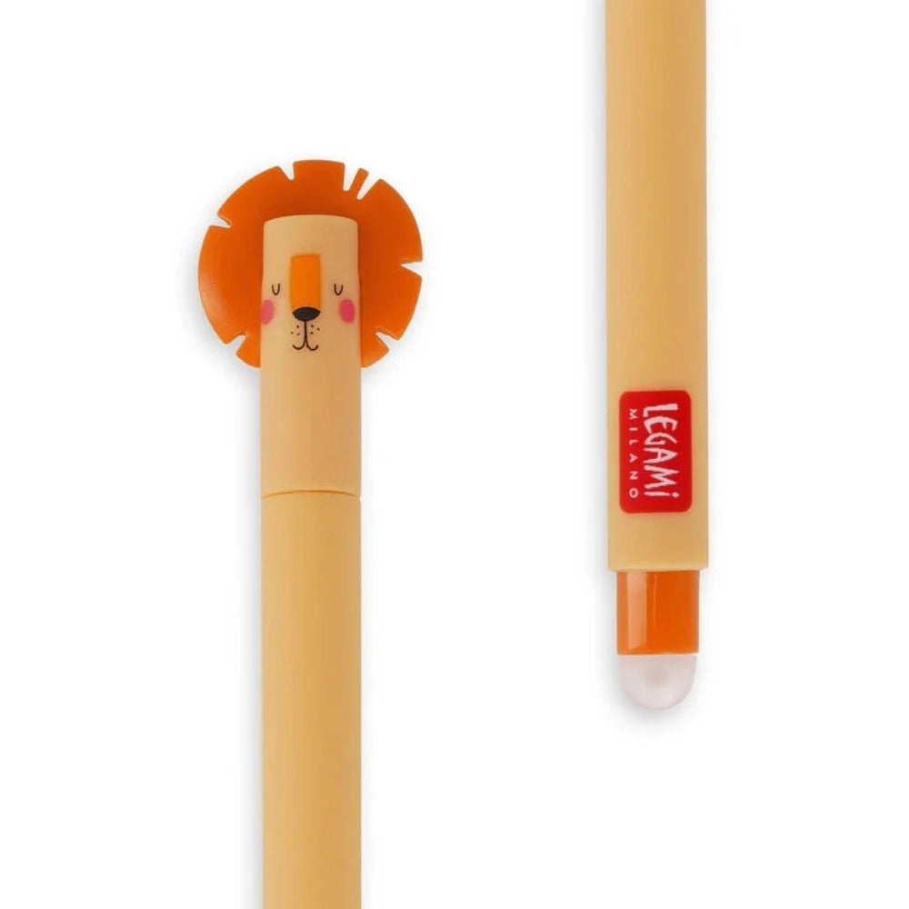 Legami Löschbarer Gelstift Lion - Orange Ink