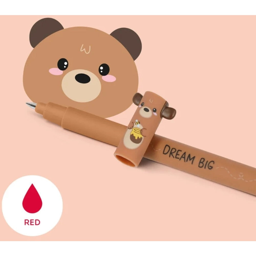 Legami Löschbarer Gelstift Teddy Bear - Red Ink