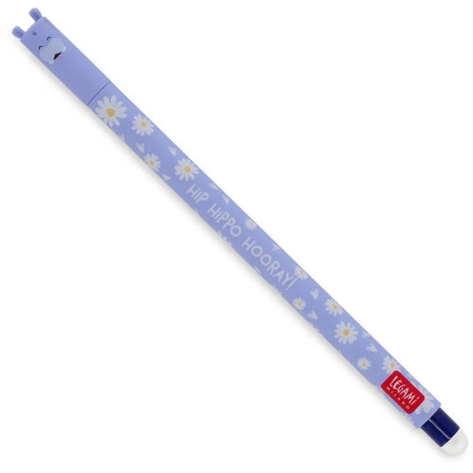 Legami Löschbarer Gelstift Hippo - blue Ink