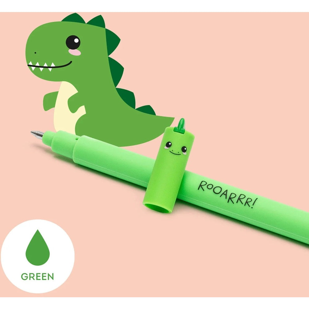 Legami Löschbarer Gelstift Dino - Green Ink