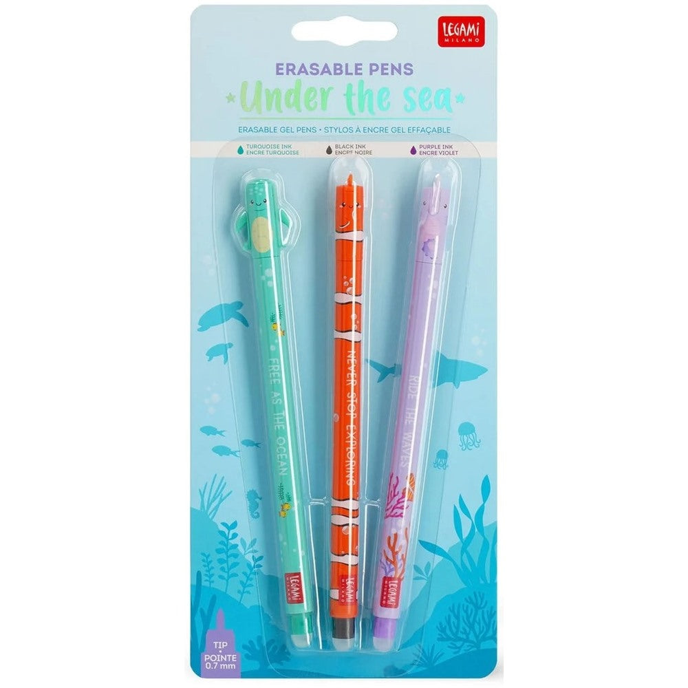 Legami Löschbarer Gelstift 3er Set Under The Sea
