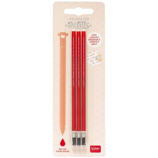 Legami Löschbare Gelstifte Nachfüllpack Rot