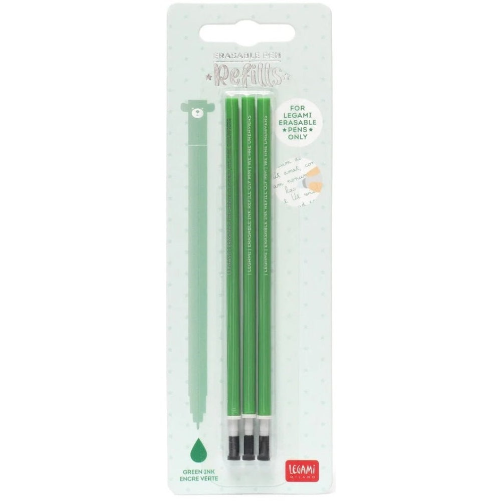 Legami Löschbare Gelstifte Nachfüllpack Grün