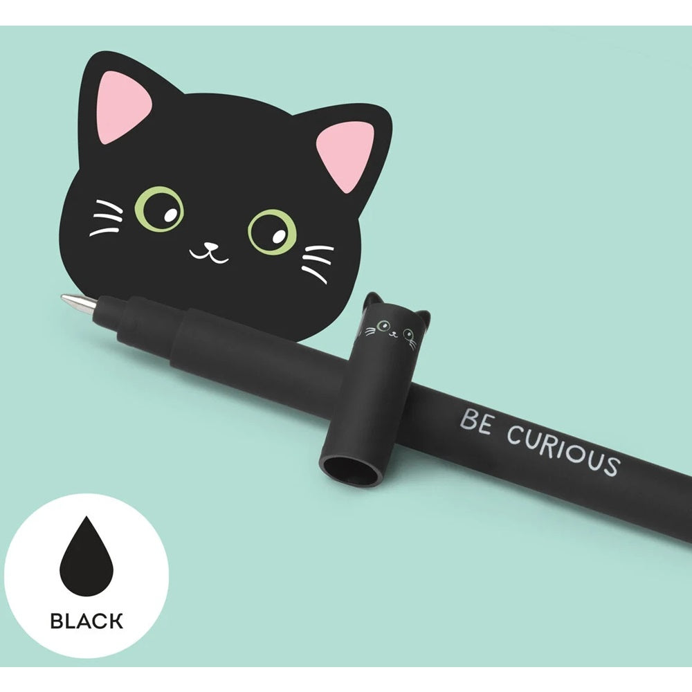 Legami Löschbarer Gelstift Kitty - Black Ink
