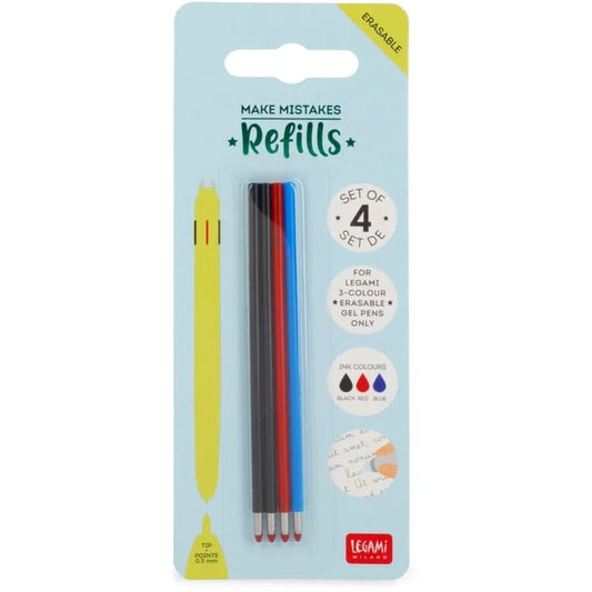 Legami Löschbare Gelstifte Nachfüllpack 3 Farbe