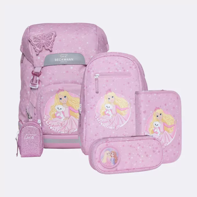 Beckmann Classic 22L Schulrucksack-Set 6tlg Rosie