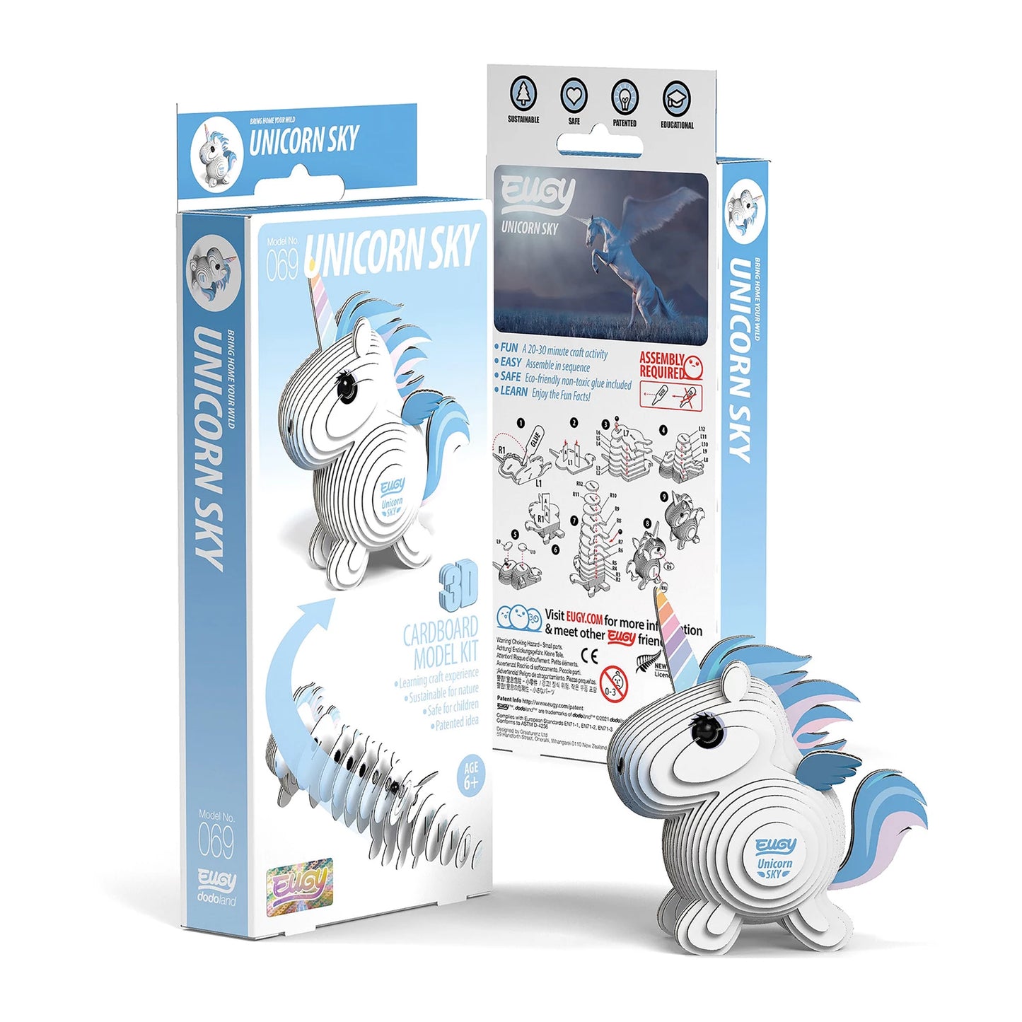3D Bastelset Einhorn Pegasus