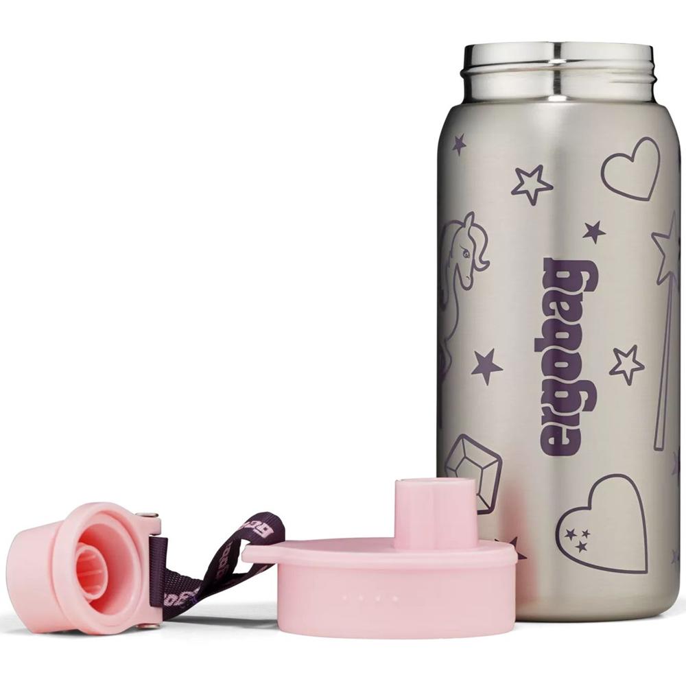ergobag Edelstahl Trinkflasche Rosa