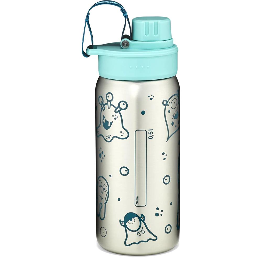 ergobag Edelstahl Trinkflasche Petrol