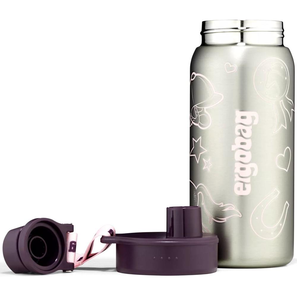 ergobag Edelstahl Trinkflasche Lila