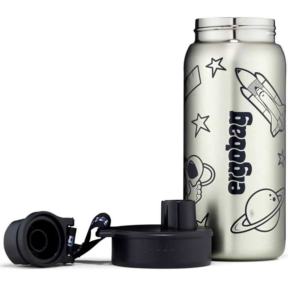 ergobag Edelstahl Trinkflasche Schwarz