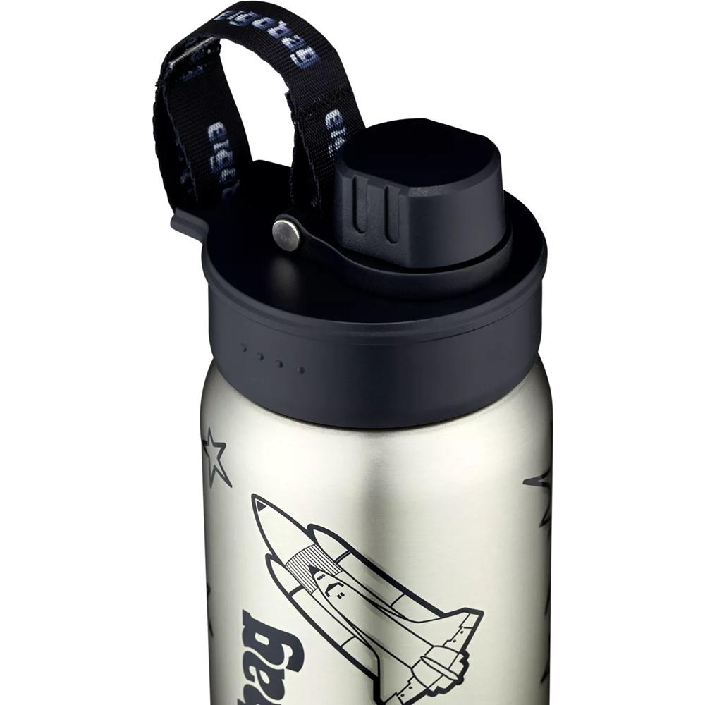 ergobag Edelstahl Trinkflasche Schwarz