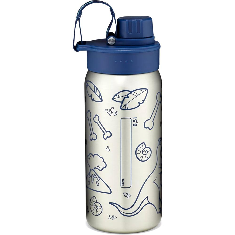 ergobag Edelstahl Trinkflasche Blau