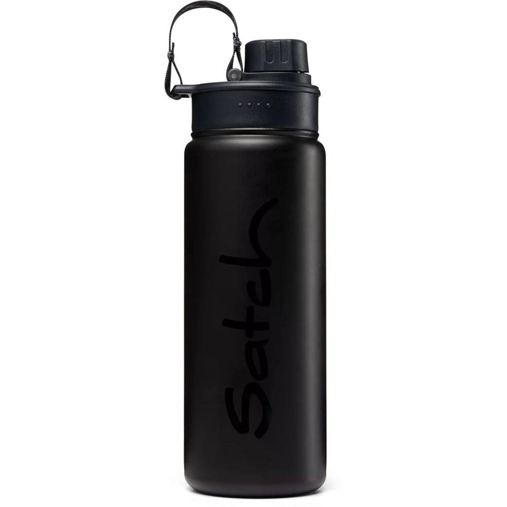 satch Edelstahl Trinkflasche Black schwarz