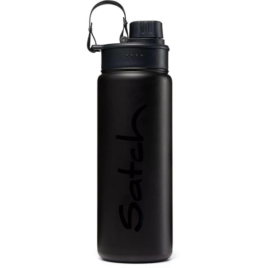 satch Edelstahl Trinkflasche Black schwarz