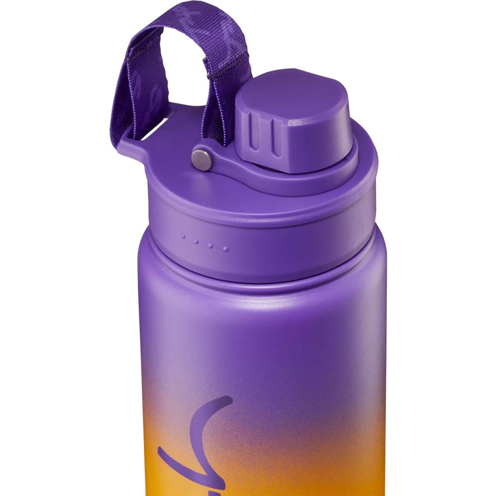 satch Edelstahl Trinkflasche Purple Graffiti orange