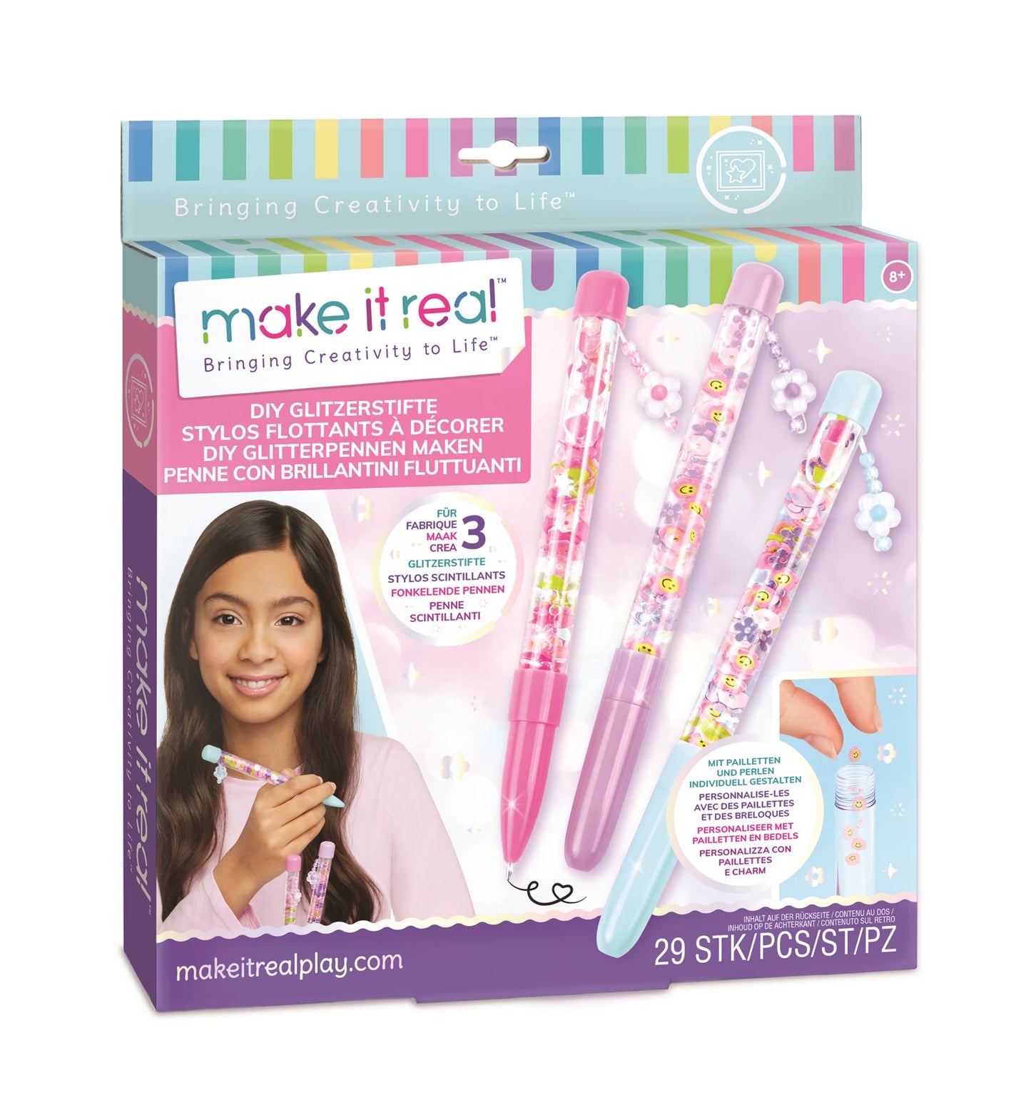Bastelset DIY Glitzerstifte