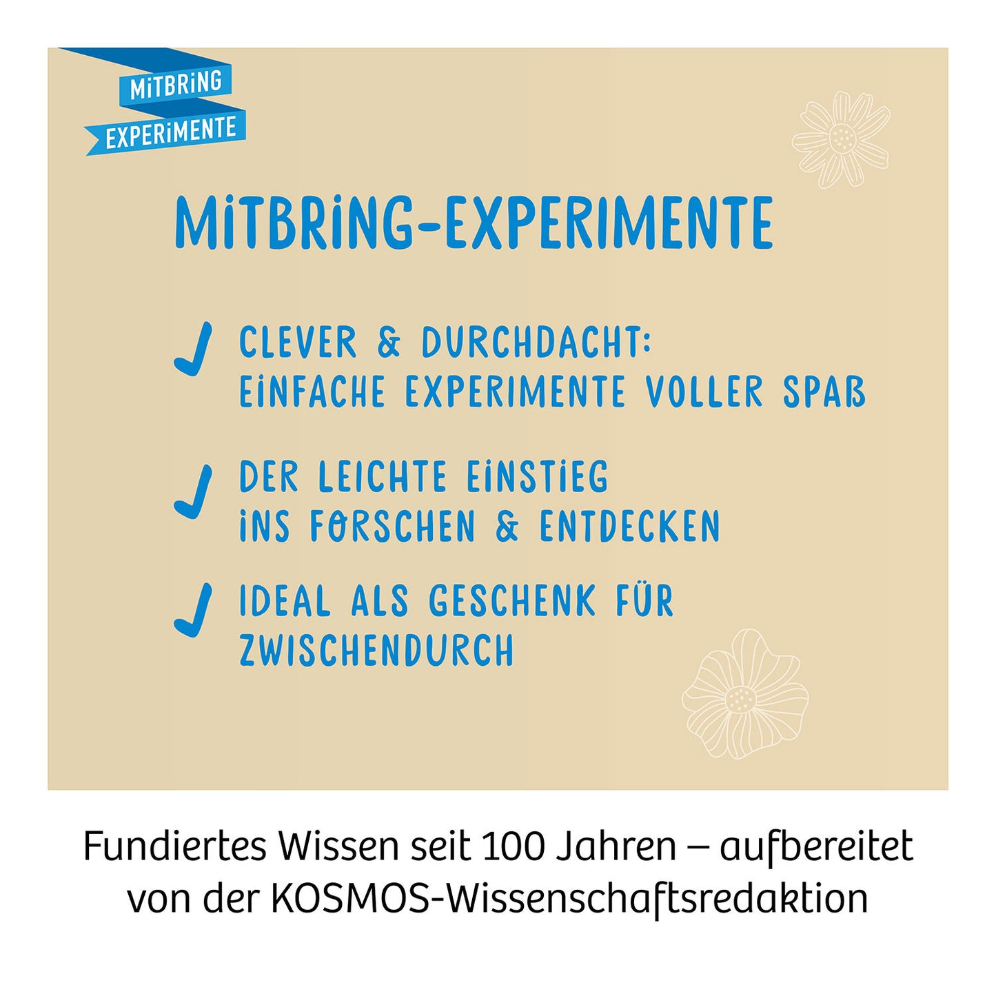 Experimentierkasten Blütenpresse