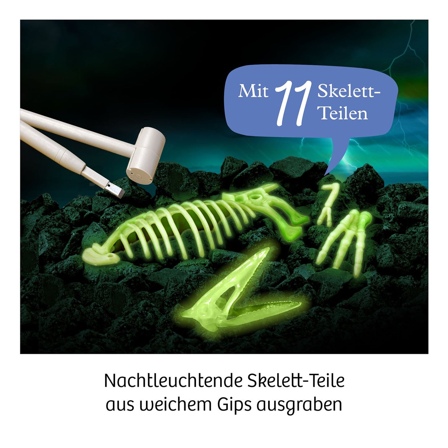 Experimentierset Nachtleuchtender Flugsaurier Fossil