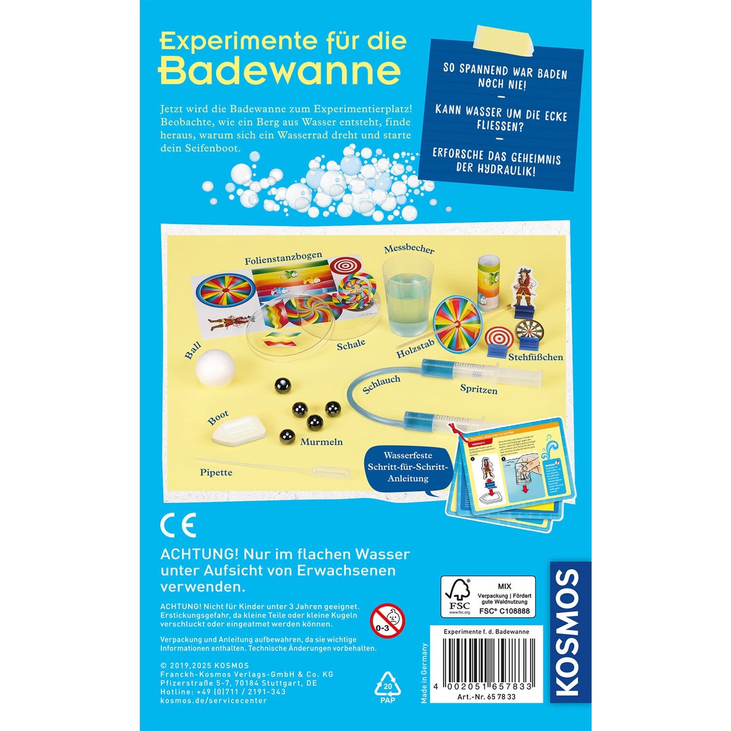 Experimentierset Für die Badewanne
