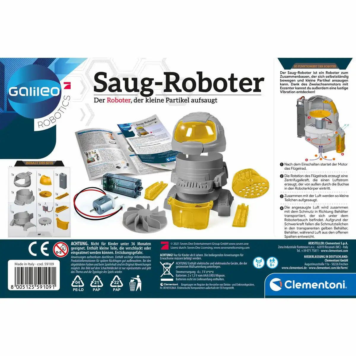Experimentierkasten Galileo Saug-Roboter
