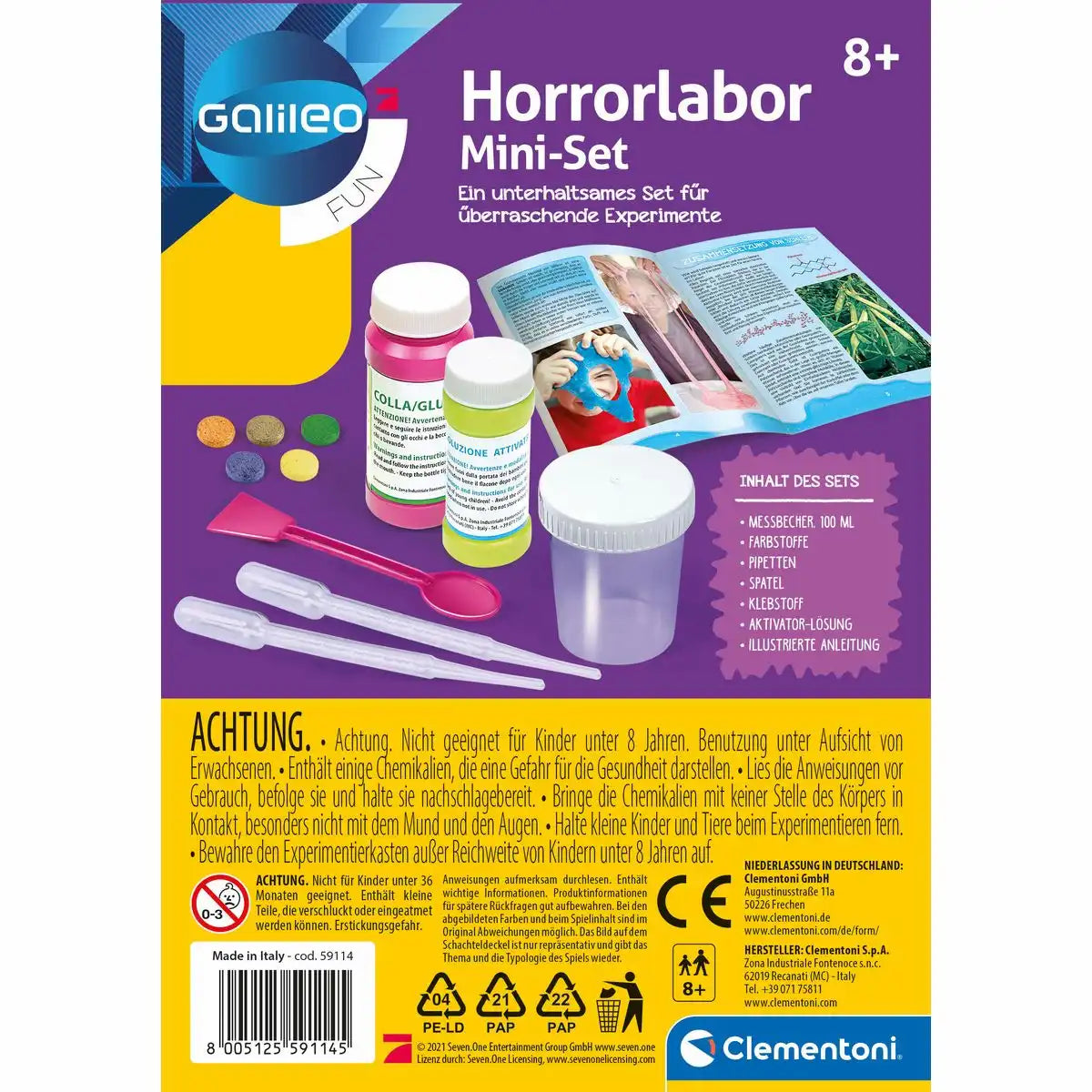 Experimentierset Galileo Horrorlabor Mini Set