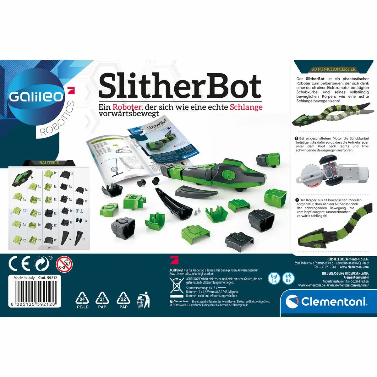 Experimentierset Galileo Robotics SlitherBot