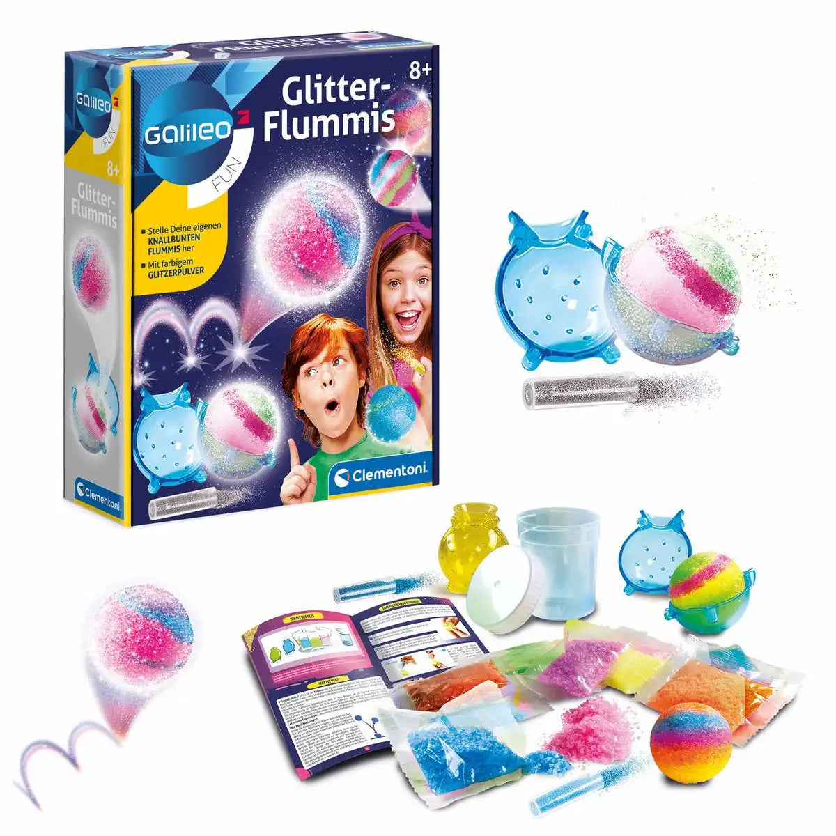 Experimentierset Galileo Fun Glitter Flummis