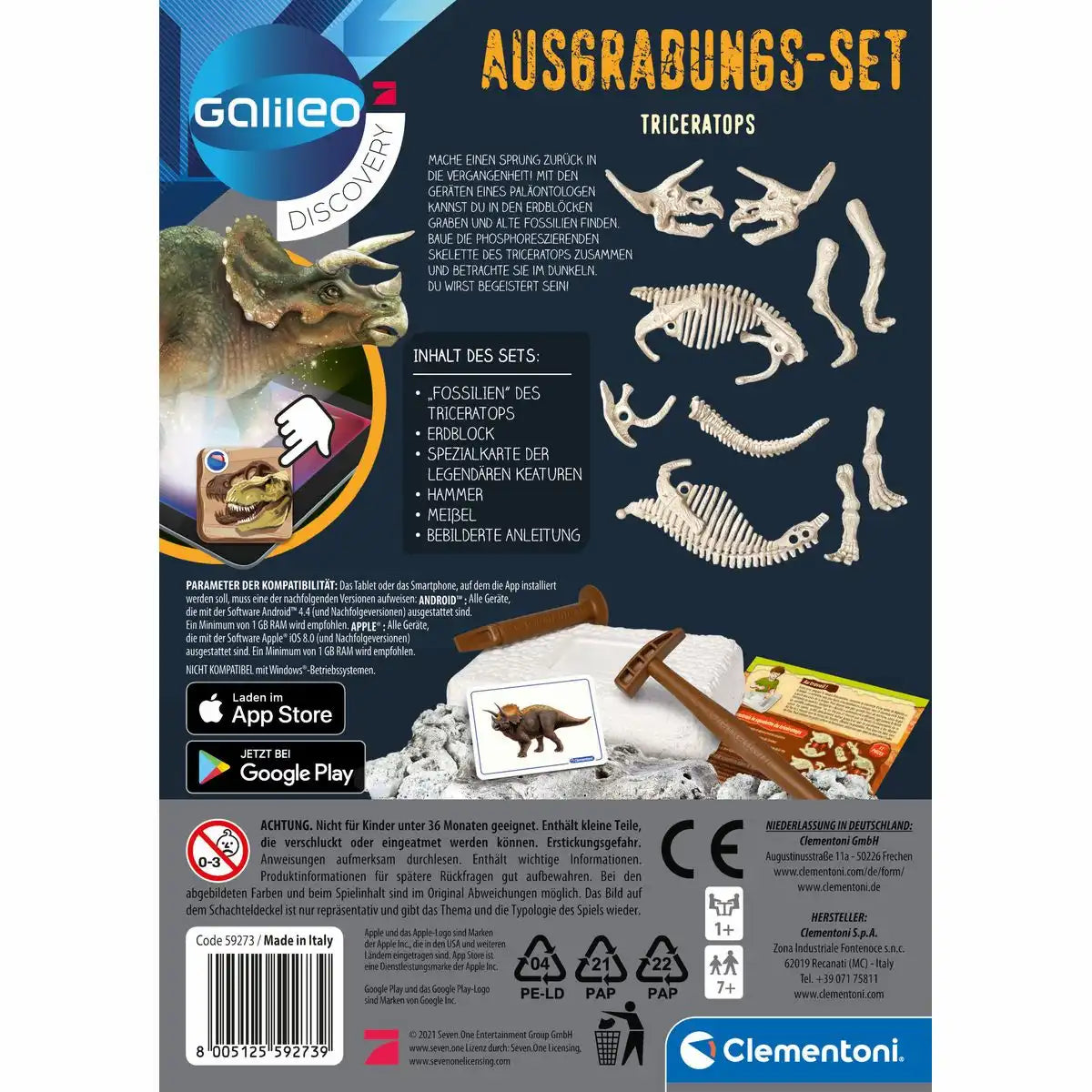 Ausgrabungsset Galileo Triceratops