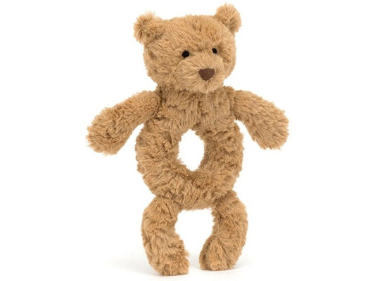 Jellycat Bartholomew Bear Ring Rattle