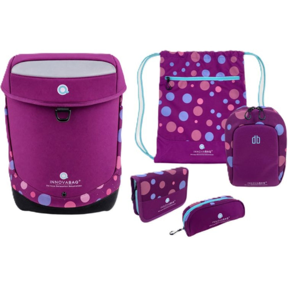 Schulranzenset Innovabag - Purple Bubbles