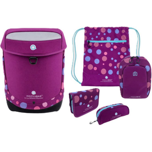Schulranzenset Innovabag - Purple Bubbles