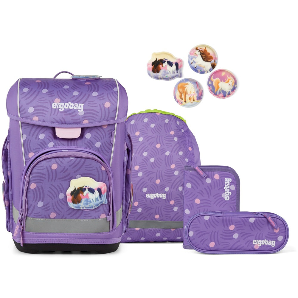Schulranzenset ergobag cubo light PonyBäradies