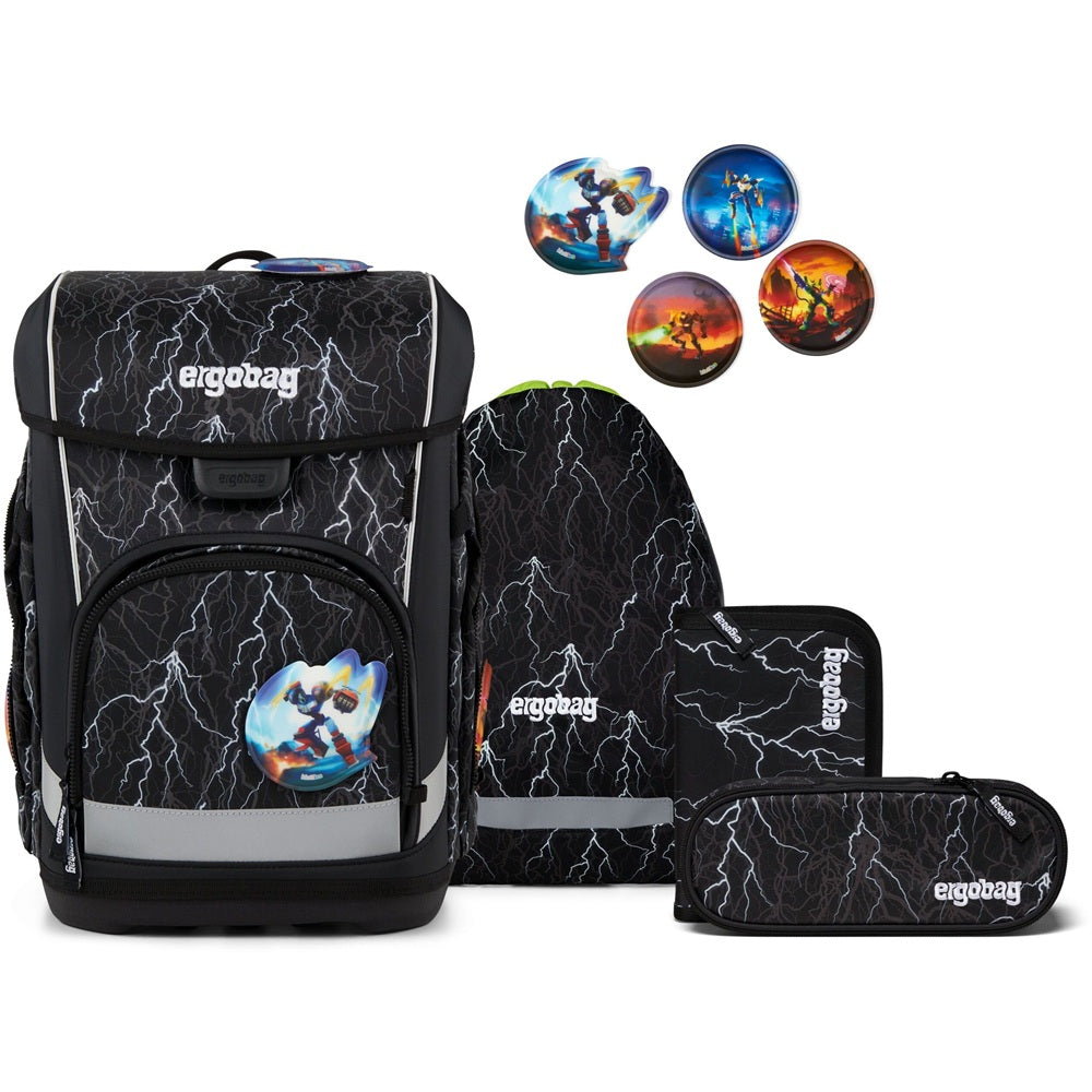 Schulranzenset ergobag cubo light Super ReflektBär