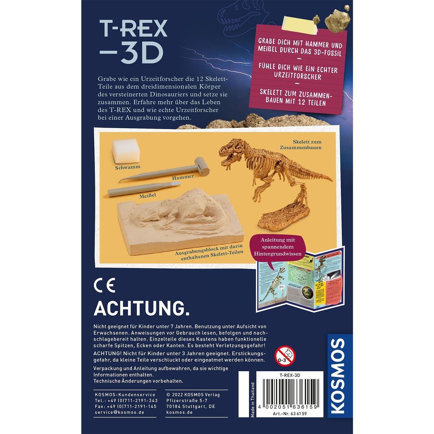 Kosmos Ausgrabungs-Set T-Rex 3D
