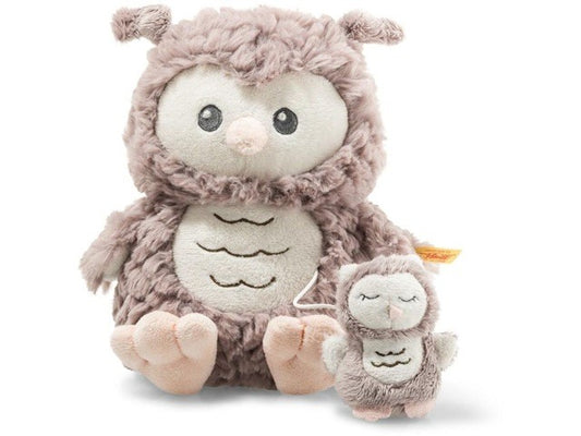Steiff Ollie Eule Spieluhr 21 rosebraun
